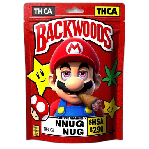 3d render, concept art, animated, mario transparent PNG cut-out