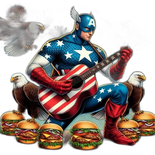 food, comic book art, concept art, character transparent PNG cut-out