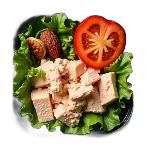food, 3d render, overhead, view transparent PNG cut-out