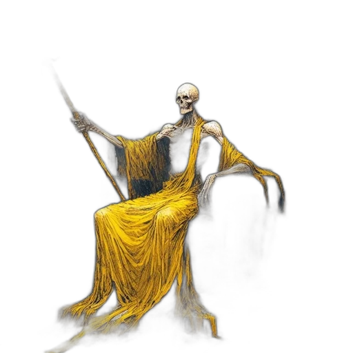 dress, staff, creature, sword transparent PNG cut-out