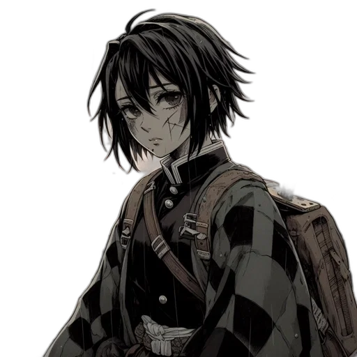 staff, face, jacket, weapon transparent PNG cut-out