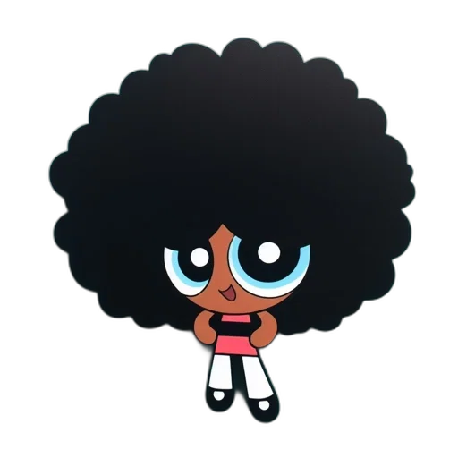 hair, face, staff, cartoon transparent PNG cut-out