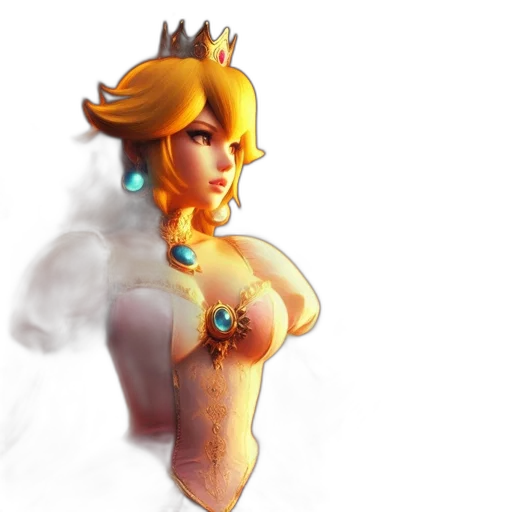 crown, dress, concept art, pixel art transparent PNG cut-out