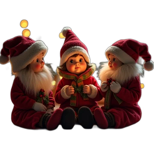3d render, concept art, three, christmas transparent PNG cut-out