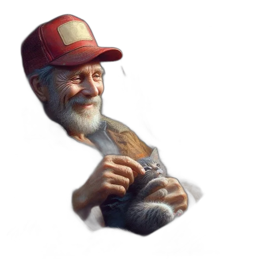 hat, staff, face, animal transparent PNG cut-out