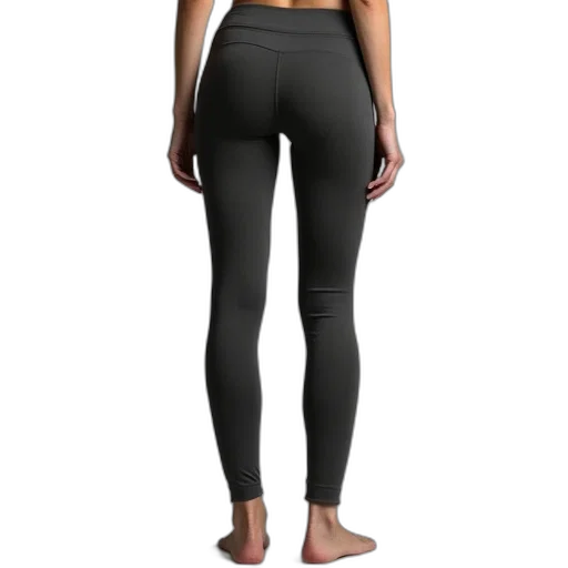 model, wearing, seamed, charcoal transparent PNG cut-out