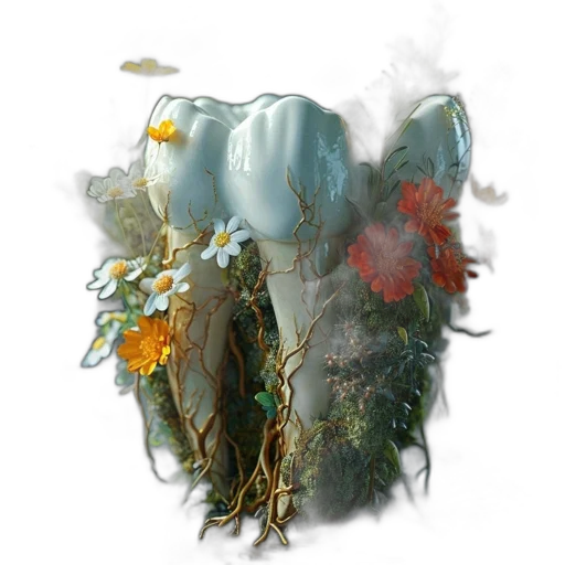 crown, flower, mask, dress transparent PNG cut-out