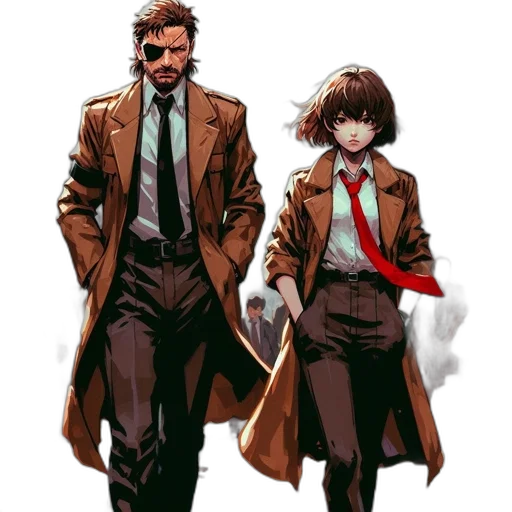 jacket, comic book art, concept art, cyberpunk transparent PNG cut-out