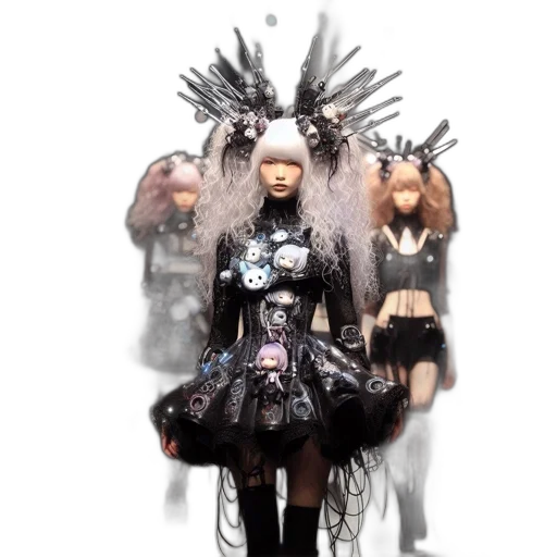 hair, crown, robot, jewelry transparent PNG cut-out