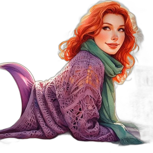 dress, dragon, fantasy art, watercolor transparent PNG cut-out