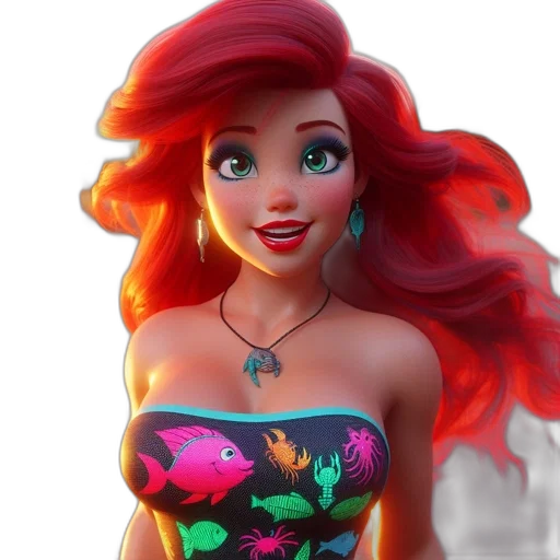dress, 3d render, concept art, cartoon transparent PNG cut-out