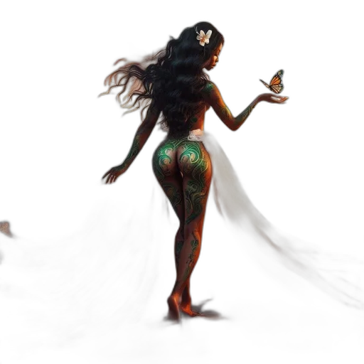 dress, creature, concept art, fantasy art transparent PNG cut-out