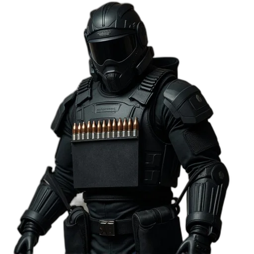 weapon, robot, concept art, 3d render transparent PNG cut-out