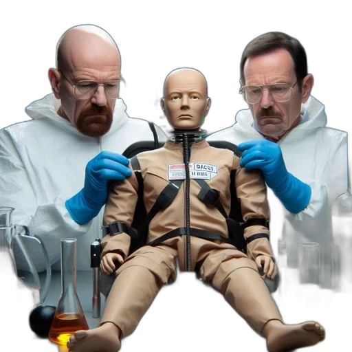 concept art, outer space, two, scientists transparent PNG cut-out