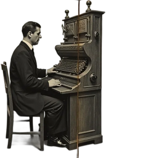 furniture, vintage, image, man transparent PNG cut-out