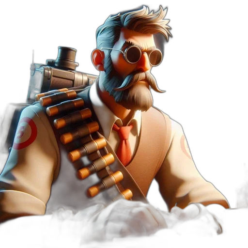 staff, face, weapon, jacket transparent PNG cut-out
