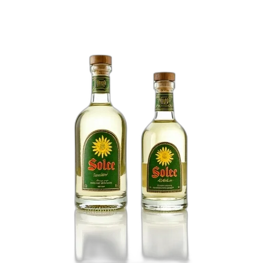bottle, 3d render, two, bottles transparent PNG cut-out