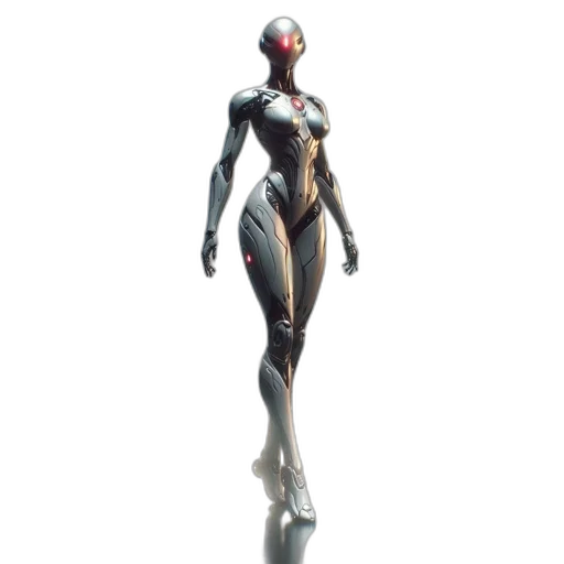 robot, dress, creature, weapon transparent PNG cut-out