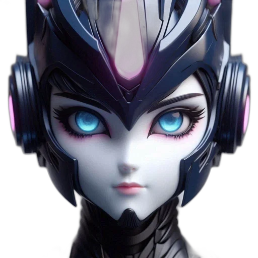 robot, mask, face, crown transparent PNG cut-out