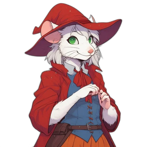 staff, hat, jacket, weapon transparent PNG cut-out
