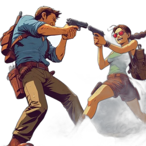 weapon, concept art, comic book art, pixel art transparent PNG cut-out