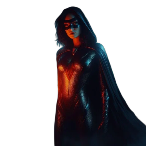 dress, mask, comic book art, concept art transparent PNG cut-out