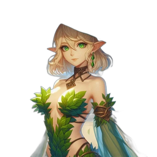 staff, dress, dragon, fantasy art transparent PNG cut-out