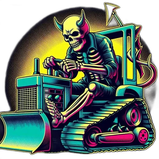 robot, car, furniture, comic book art transparent PNG cut-out