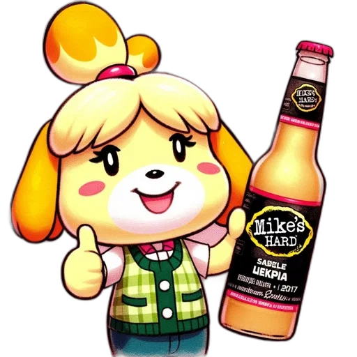 bottle, food, animal, pixel art transparent PNG cut-out