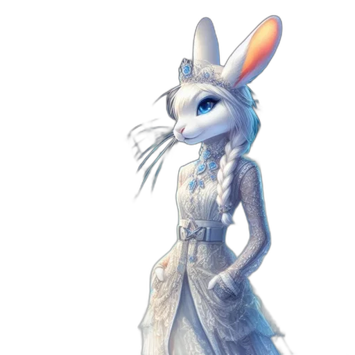 dress, animal, staff, creature transparent PNG cut-out