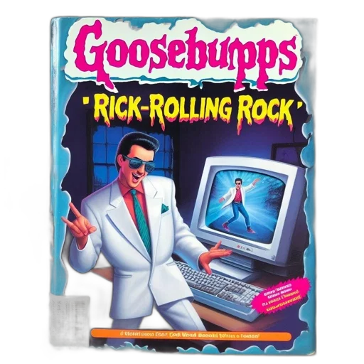vaporwave, book, cover, goosebumps transparent PNG cut-out