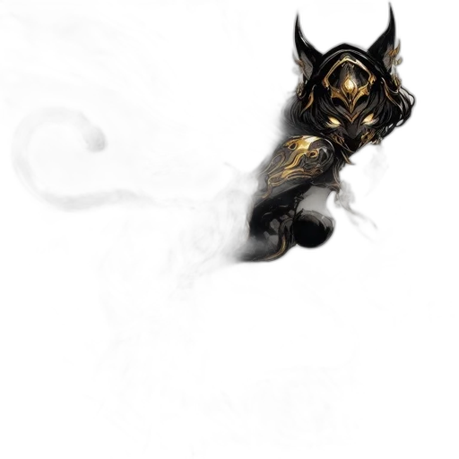 mask, dragon, staff, weapon transparent PNG cut-out