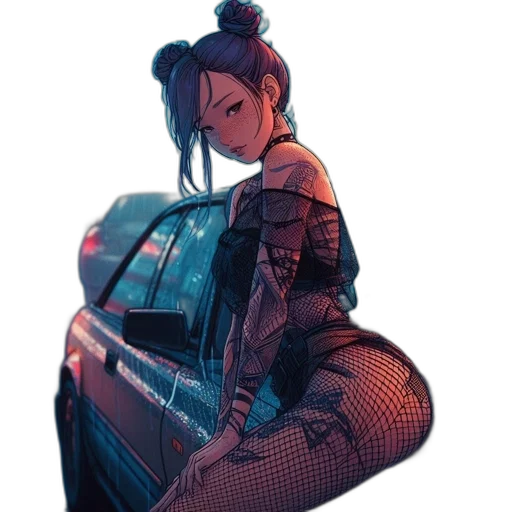 car, dress, jacket, umbrella transparent PNG cut-out