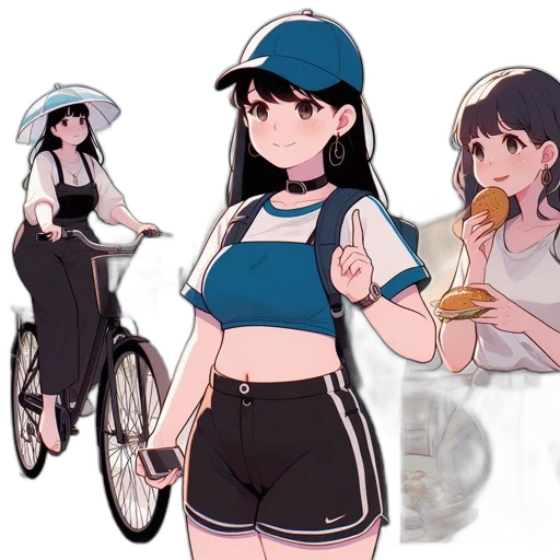 hat, concept art, anime, cartoon transparent PNG cut-out