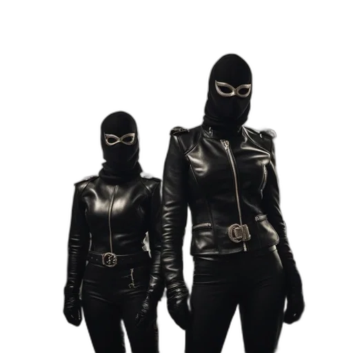 mask, jacket, concept art, 3d render transparent PNG cut-out