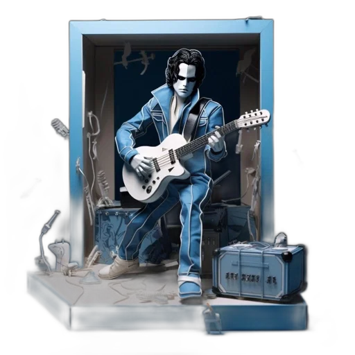 robot, mask, concept art, photorealistic transparent PNG cut-out