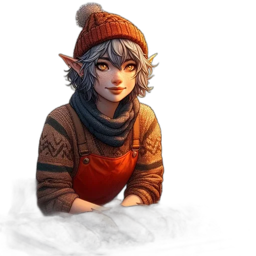 hat, staff, face, dragon transparent PNG cut-out