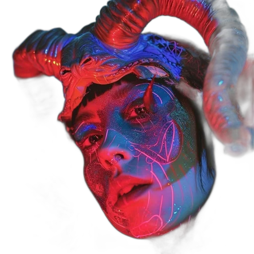 mask, face, creature, dragon transparent PNG cut-out