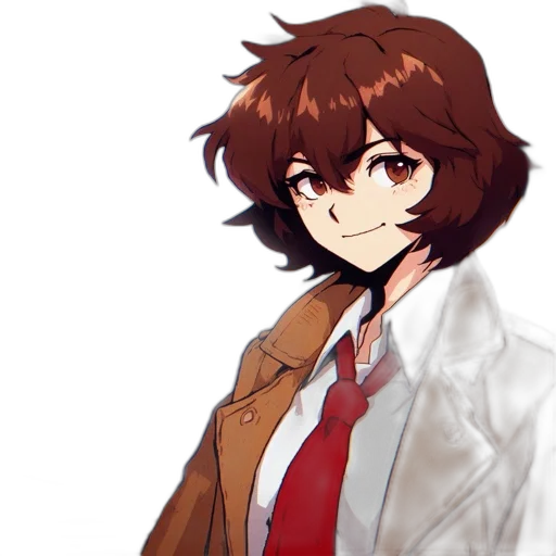 jacket, staff, face, creature transparent PNG cut-out