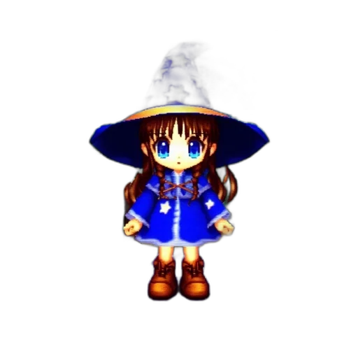 hat, staff, umbrella, dress transparent PNG cut-out