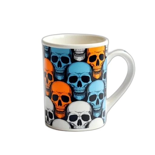 white, coffee, mug, design transparent PNG cut-out