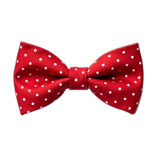 red, bow, tie, white transparent PNG cut-out
