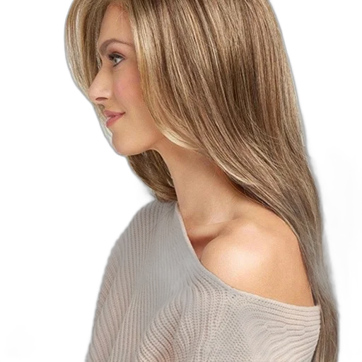 hair, dress, photorealistic, earth tones transparent PNG cut-out