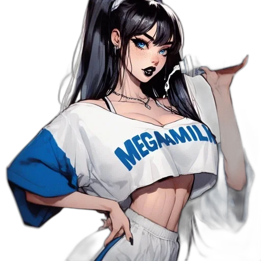 dress, anime, vaporwave, pixel art transparent PNG cut-out