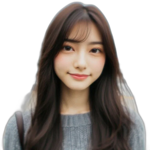 face, hair, creature, staff transparent PNG cut-out