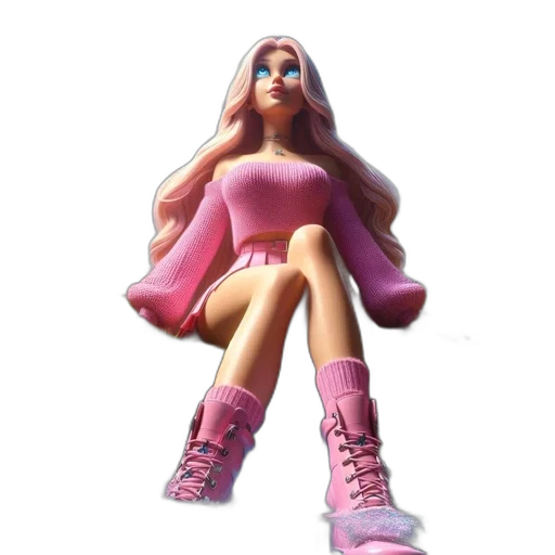 dress, shoes, 3d render, concept art transparent PNG cut-out