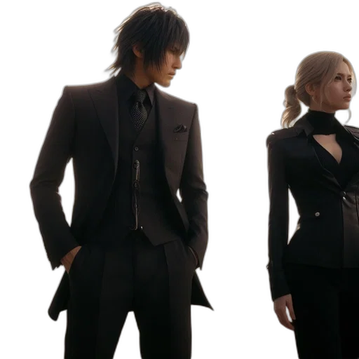 jacket, concept art, monochrome, dark transparent PNG cut-out
