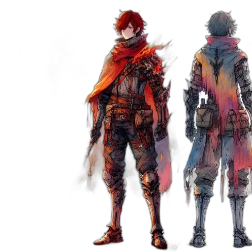jacket, concept art, fantasy art, pixel art transparent PNG cut-out