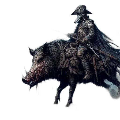 animal, hat, weapon, dragon transparent PNG cut-out
