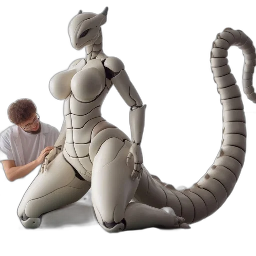 robot, creature, dragon, concept art transparent PNG cut-out